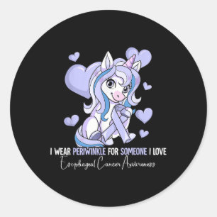 Oesophageal Cancer Awareness _1 Classic Round Sticker
