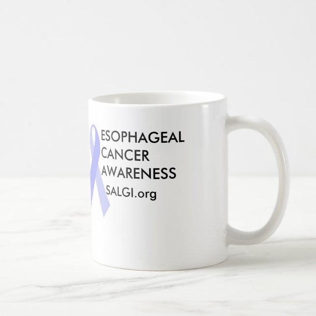 Oesophageal Cancer Awareness Periwinkle Ribbon Mug (Right)