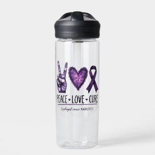 Oesophageal cancer awareness Piece Purple Ribbon Water Bottle