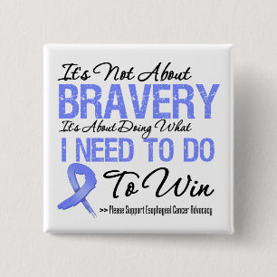 Oesophageal Cancer Battle 15 Cm Square Badge