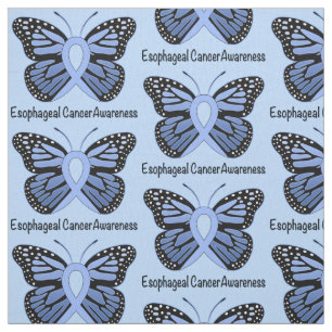 Oesophageal Cancer Butterfly Awareness Ribbon Fabric