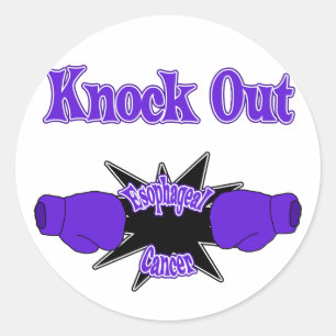Oesophageal Cancer Classic Round Sticker