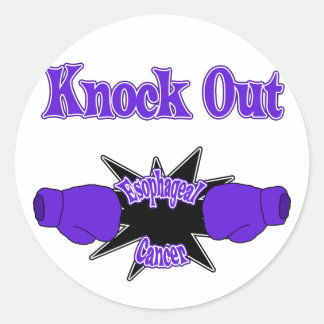Oesophageal Cancer Classic Round Sticker