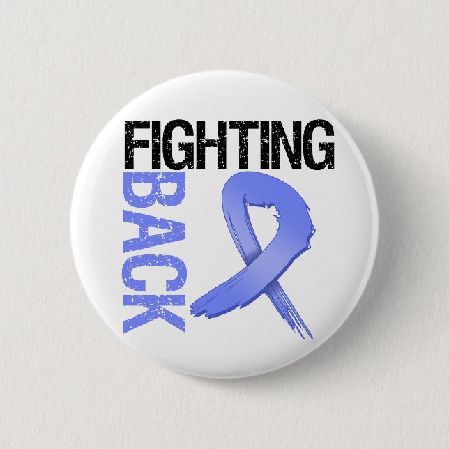 Oesophageal Cancer Fighting Back 6 Cm Round Badge (Front)