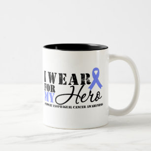 Oesophageal Cancer Hero Ribbon Two-Tone Coffee Mug