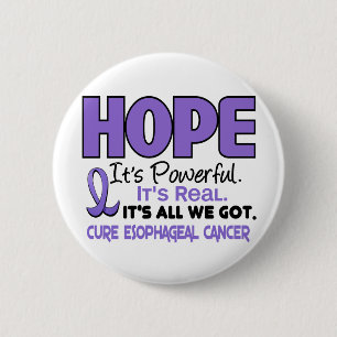 Oesophageal Cancer HOPE 1 6 Cm Round Badge