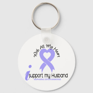 Oesophageal Cancer I Support My Husband Key Ring