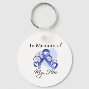 Oesophageal Cancer In Memory of My Hero Key Ring