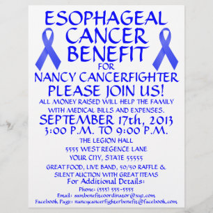 Oesophageal Cancer Ribbon Benefit Flyer