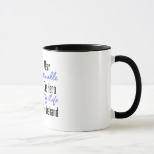 Oesophageal Cancer Ribbon Hero My Husband Mug