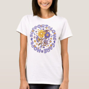 oesophageal cancer support hope love care   T-Shirt