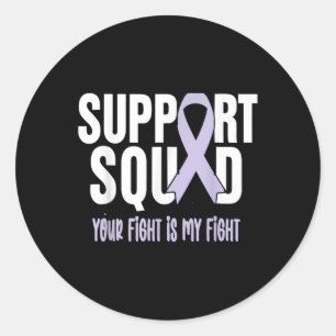Oesophageal Cancer Support Squad Oesophageal Cance Classic Round Sticker