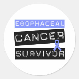 Oesophageal Cancer Survivor Classic Round Sticker