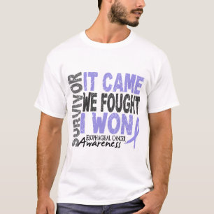 Oesophageal Cancer Survivor It Came We Fought I T-Shirt