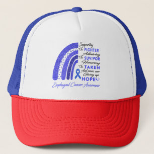Oesophageal Cancer Warrior Supporting Fighter Trucker Hat