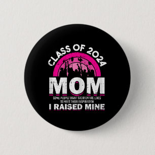 Of 2024 Mum Graduation Family Mama Graduate Women 6 Cm Round Badge