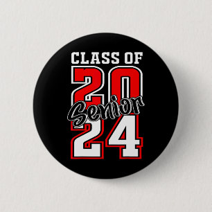 Of 2024 Senior 24 Shirt High School Graduation Par 6 Cm Round Badge