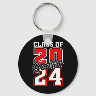 Of 2024 Senior 24 Shirt High School Graduation Par Key Ring