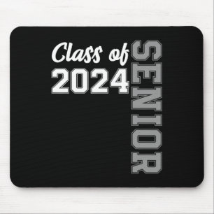 Of 2024 Senior 24 Shirt High School Graduation Par Mouse Pad