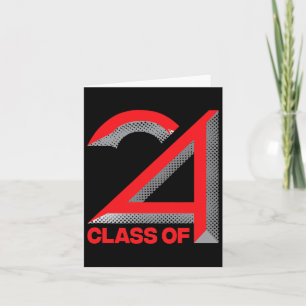 Of 2024 Shirt Graduation Senior High School Colleg Card