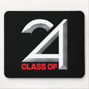 Of 2024 Shirt Graduation Senior High School Colleg Mouse Pad