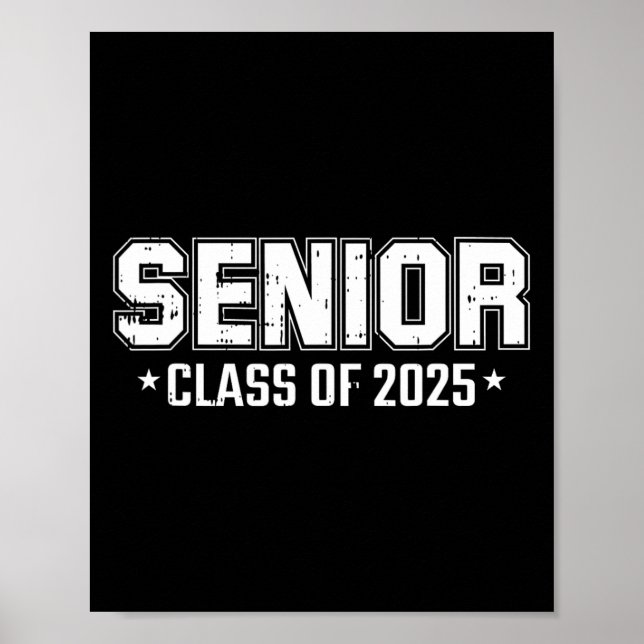 Of 2025 Senior Graduation High School College Grad Poster (Front)