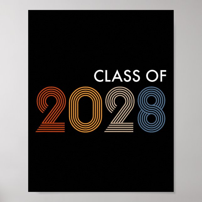 Of 2028 College University High School Future Grad Poster (Front)