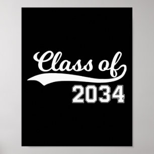 Of 2034 Grow With Me First Day Of School  Poster