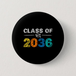 Of 2036 Grow With Me First Day Of School Graduatio 6 Cm Round Badge