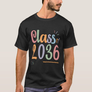 Of 2036 Grow With Me Handprints On Back K To 12 1 T-Shirt