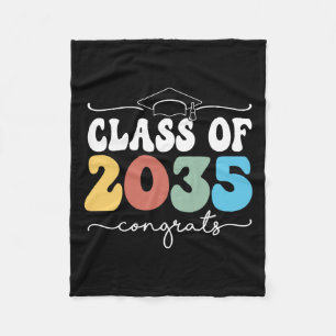 Of 2036 Kindergarten First Day Graduation Grow Wit Fleece Blanket