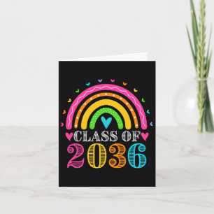 Of 2036 Pre-k Graduate Preschool Kids Girls Gradua Card