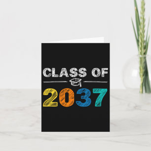Of 2037 Grow With Me First Day Of School Graduatio Card