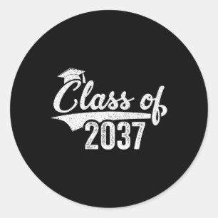 Of 2037 Grow With Me Kindergarten Graduation Gift Classic Round Sticker