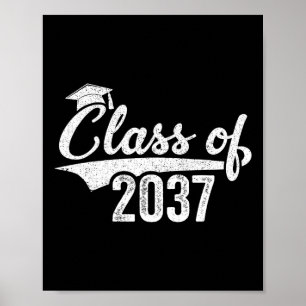 Of 2037 Grow With Me Kindergarten Graduation Gift Poster