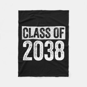 Of 2038 Senior 2038 Graduation Shirt  Fleece Blanket