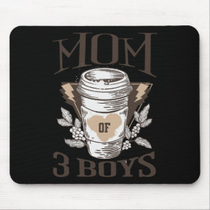Of 3 Boys From Son Funny Mothers Day Birthday Wome Mouse Pad