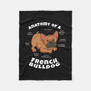 Of A French Bulldog Fleece Blanket