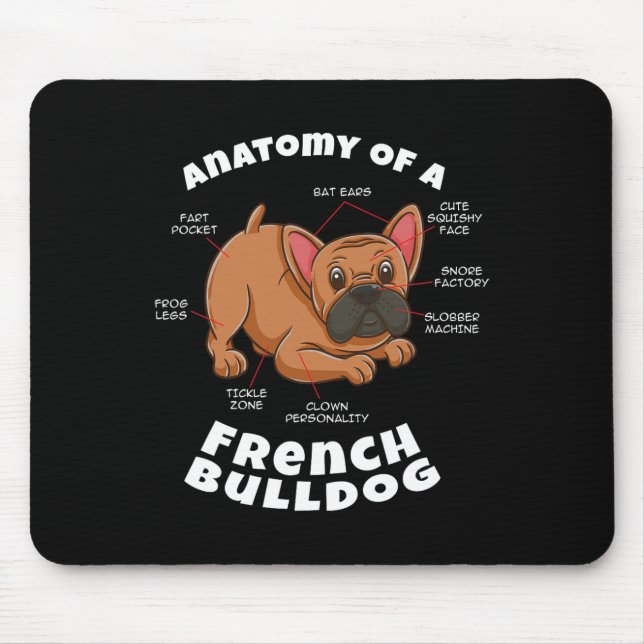 Of A French Bulldog  Mouse Pad (Front)