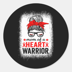 Of A Heart Warrior Heart Disease Awareness Month S Classic Round Sticker