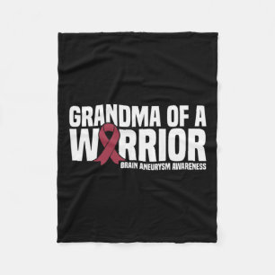 Of A Warrior Brain Aneurysm Awareness Fleece Blanket