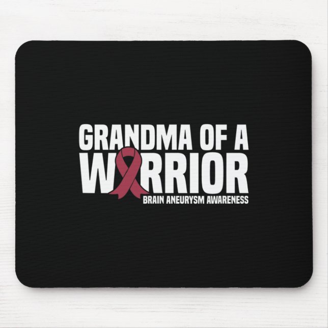 Of A Warrior Brain Aneurysm Awareness  Mouse Pad (Front)