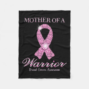 Of A Warrior Breast Cancer Awareness Pink Ribbon Fleece Blanket