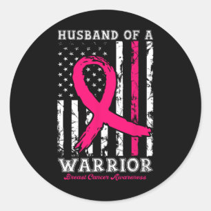 Of A Warrior Breast Cancer Awareness Support Squad Classic Round Sticker