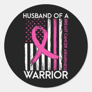 Of A Warrior Breast Cancer Awareness Support Squad Classic Round Sticker