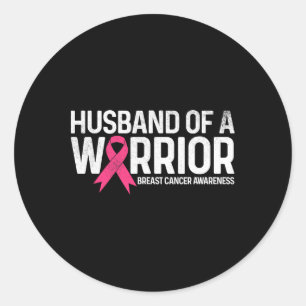 Of A Warrior Breast Cancer Shirt Pink Ribbon  Classic Round Sticker