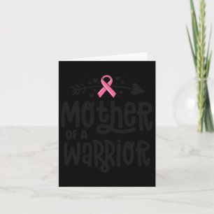 Of A Warrior Family Breast Cancer Pink Ribbon Card