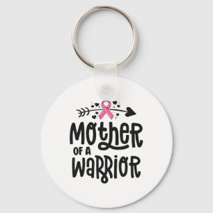 Of A Warrior Family Breast Cancer Pink Ribbon Key Ring