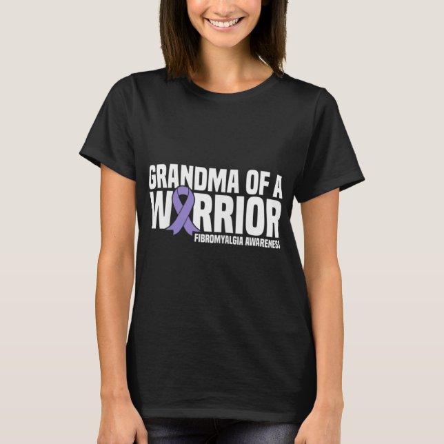 Of A Warrior Fibromyalgia Awareness  T-Shirt (Front)