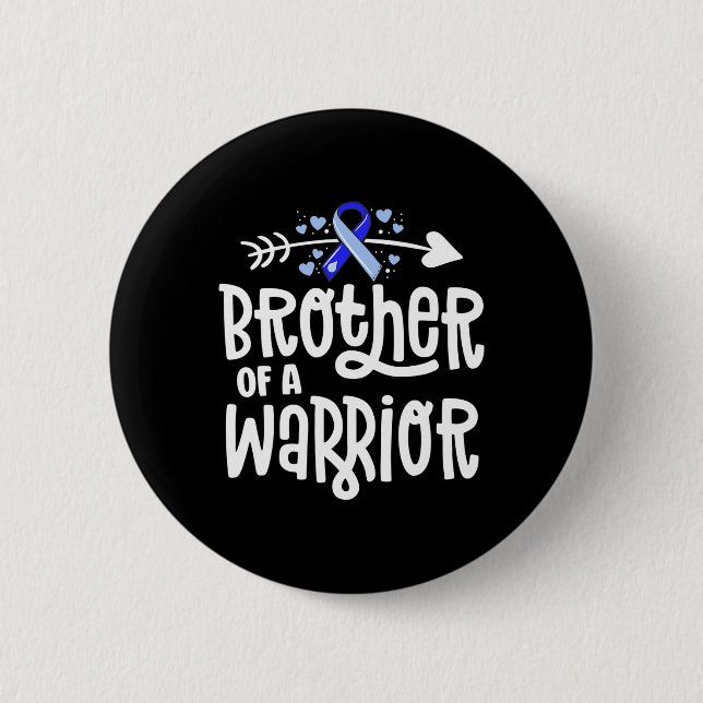 Of A Warrior Hydrocephalus Awareness Family Suppor 6 Cm Round Badge (Front)